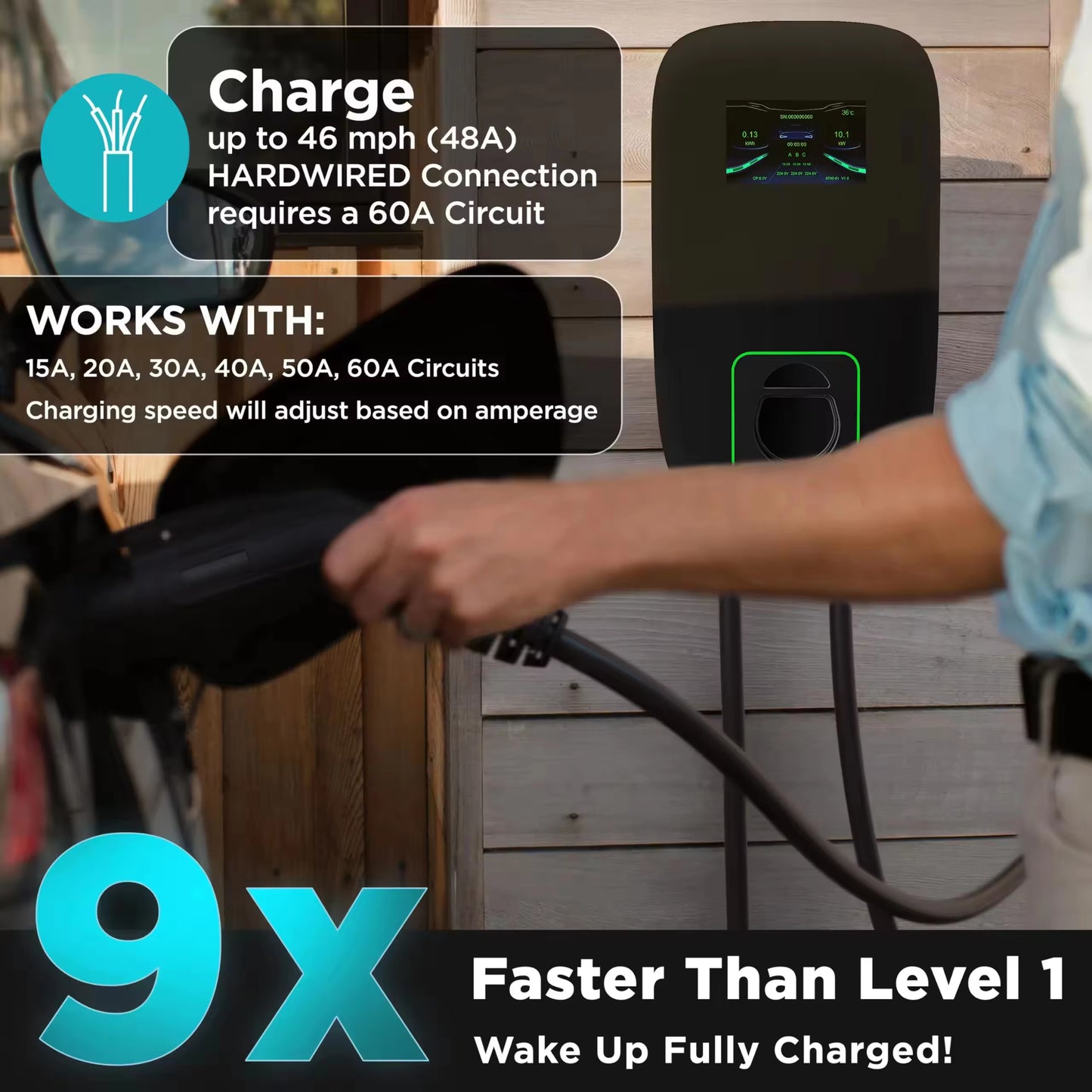 DIBOEV Type2 Charging Station Wall-Mounted Electric Vehicle Charger for BYD Wuling Omoda Jaecoo MG Geely Zeekr