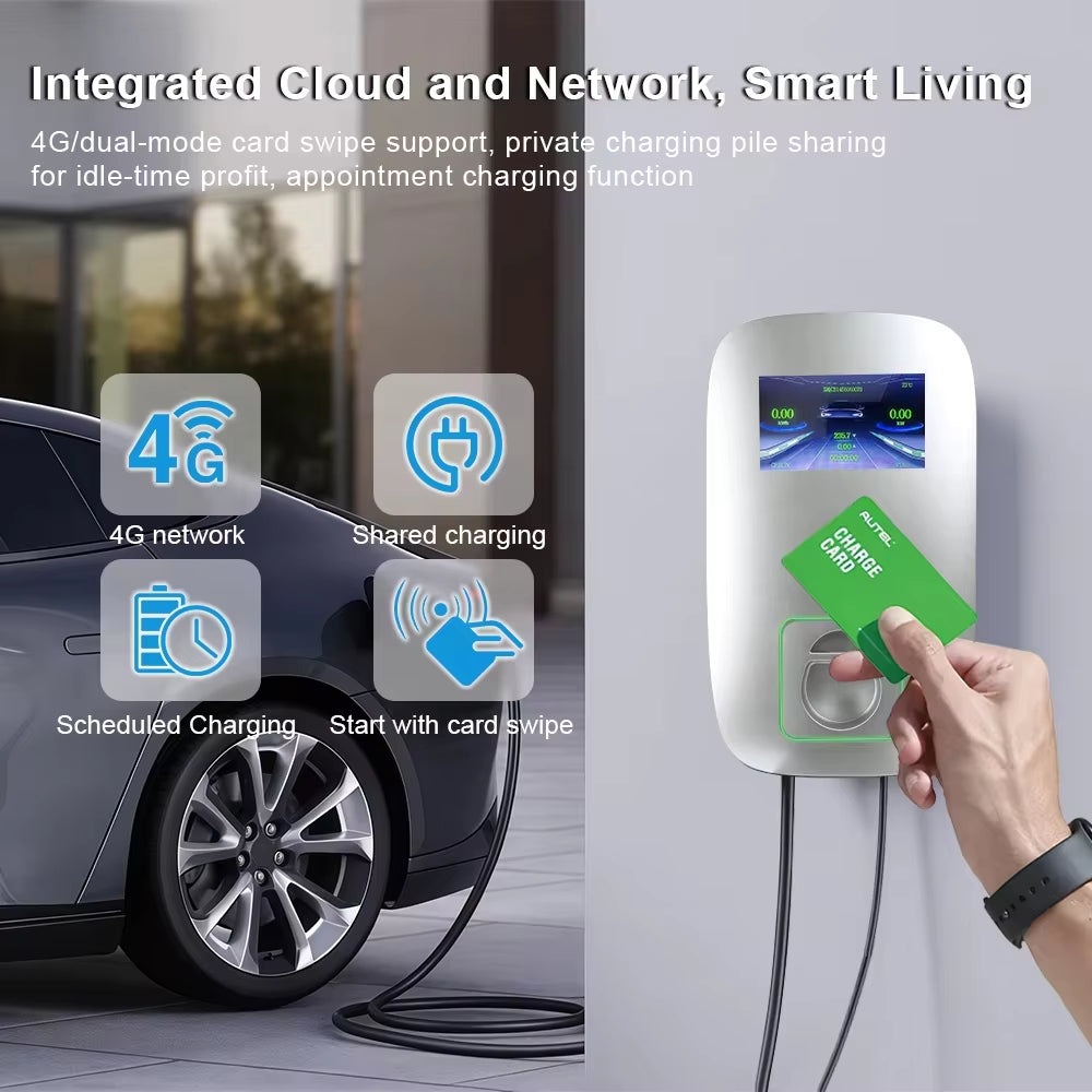 DIBOEV Type2 Charging Station Wall-Mounted Electric Vehicle Charger for BYD Wuling Omoda Jaecoo MG Geely Zeekr
